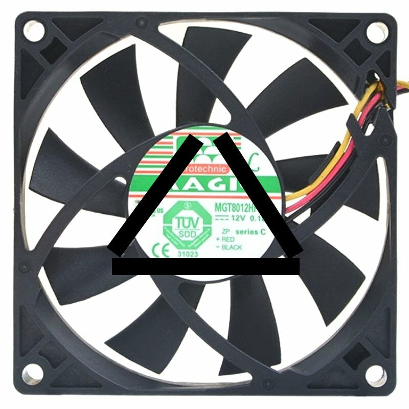 Magic MGT8012HF-O15 DC 12V 0.18A 2 Wires / 3 Wires Axial Cooling Fan