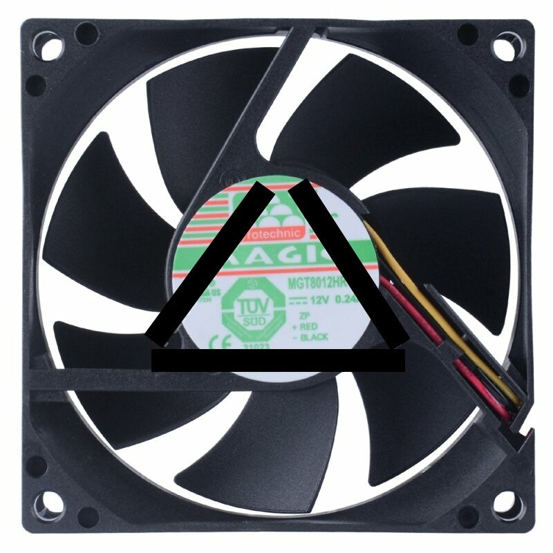 Magic MGT8012HR-A25 DC 12V 0.24A 3 Wires Axial Cooling Fan
