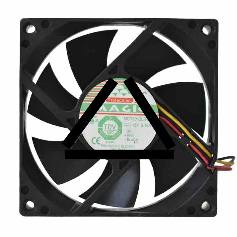 Magic MGT8012LR-A20 DC 12V 0.15A 8020 Axial Cooling Fan