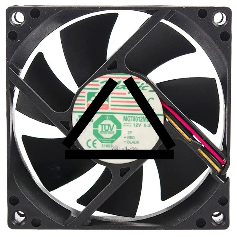 Magic MGT8012MB-A20 DC 12V 0.21A 3 Wires Axial Cooling Fan