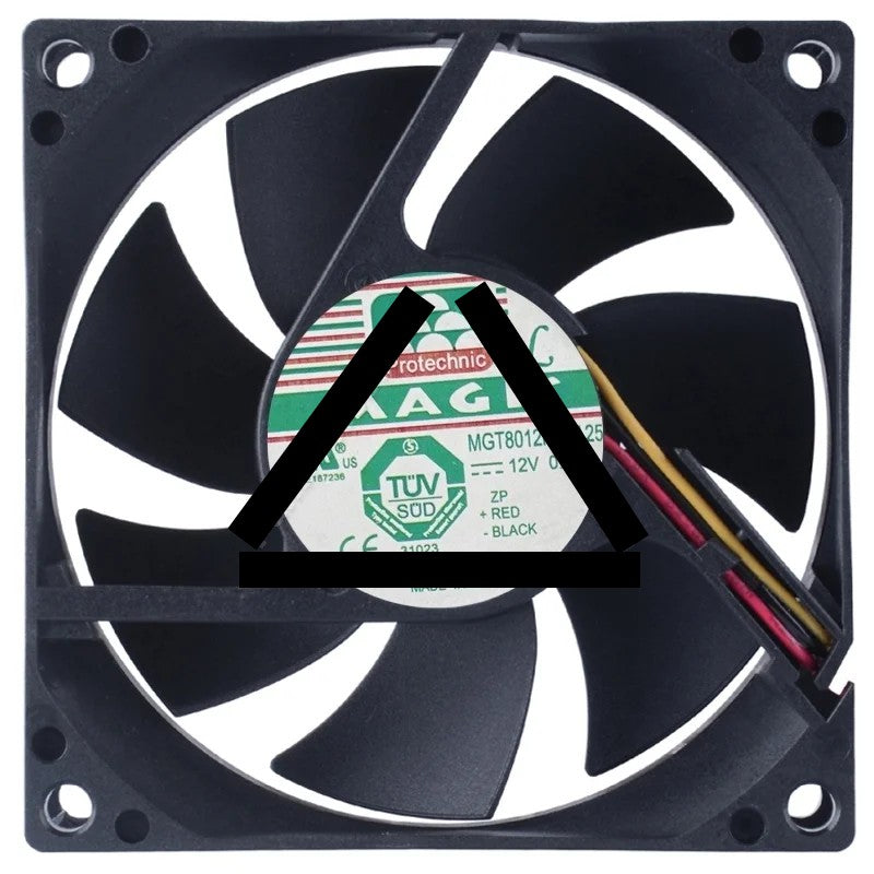 Magic MGT8012MR-A25 DC 12V 0.15A 3 Wires Axial Cooling Fan