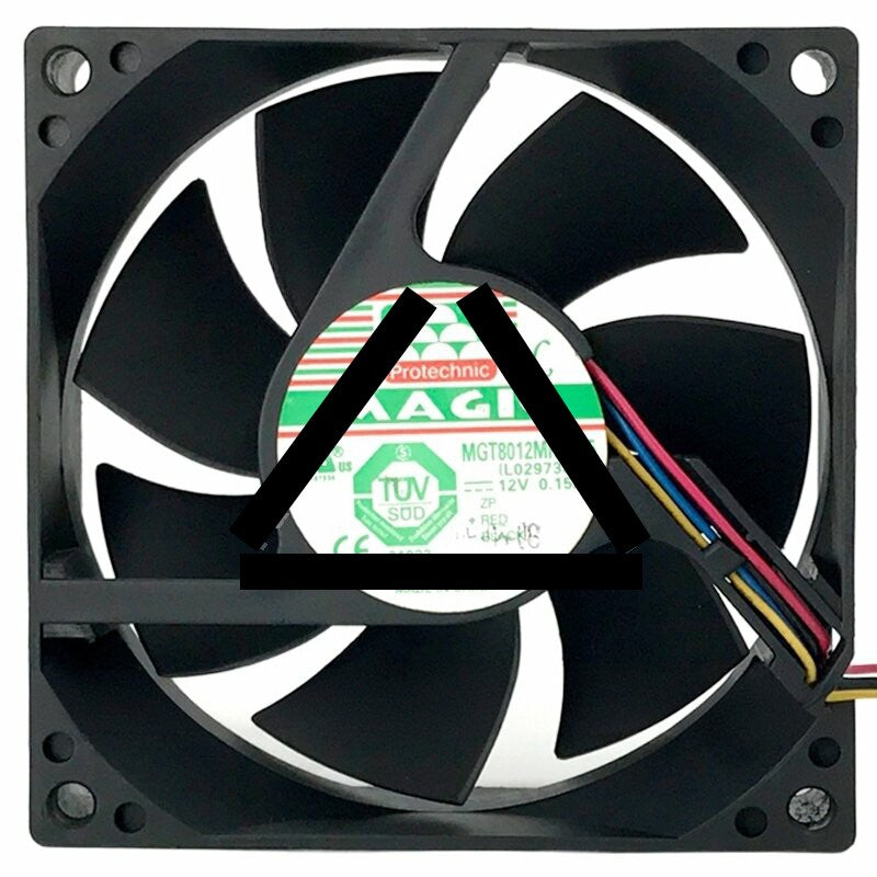 Magic MGT8012MR-W25 DC 12V 0.15A 2 / 3 / 4 Wires Axial Cooling Fan
