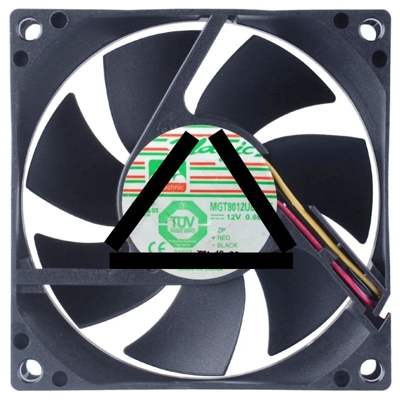 Magic MGT8012UB-O25 DC 12V 0.66A 3 Wires Axial Cooling Fan