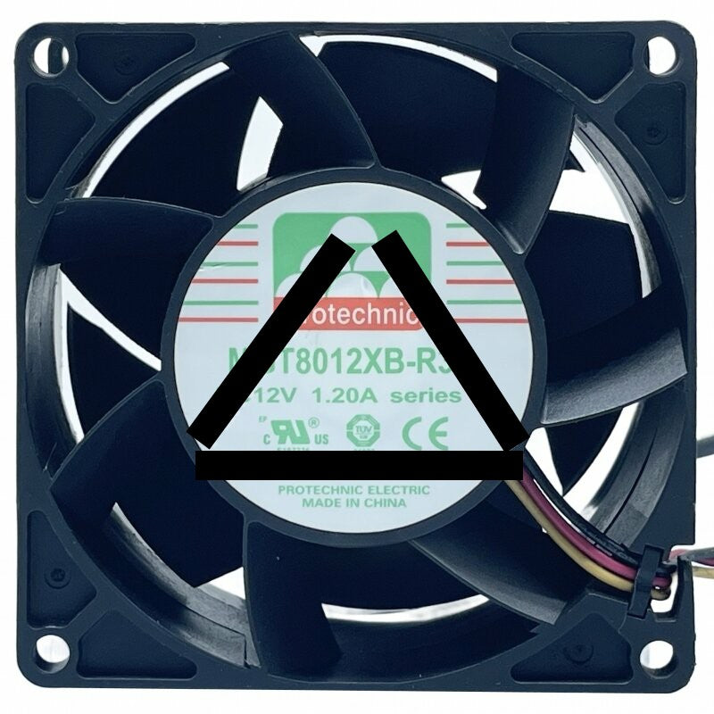 Magic MGT8012XB-R38 DC 12V 1.20A 3 Wires 8038 Axial Cooling Fan