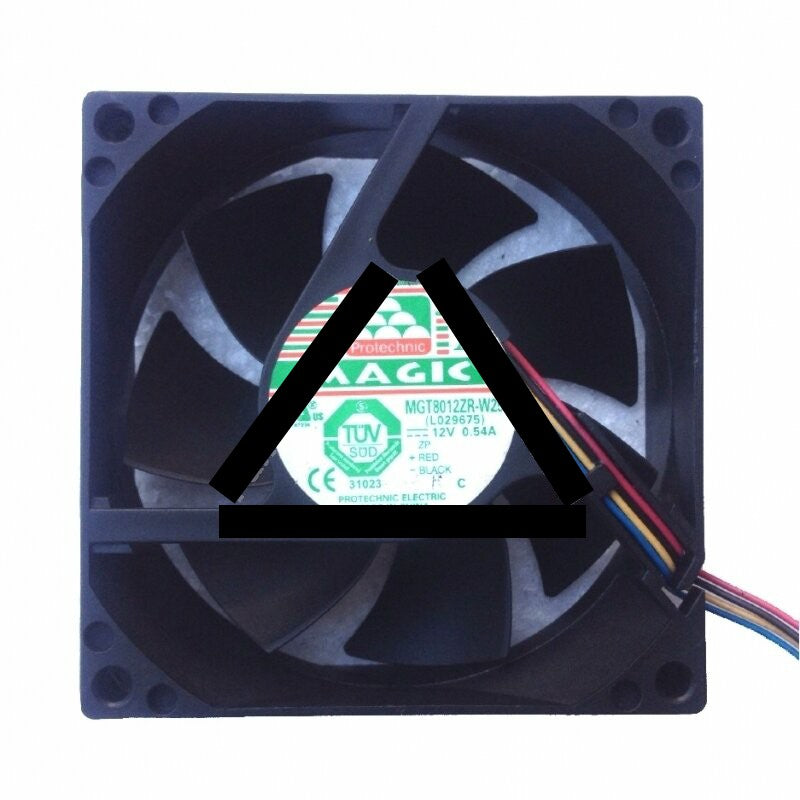 MAGIC MGT8012ZR-W25 DC 12V 0.54A 4 Wires Axial Cooling Fan