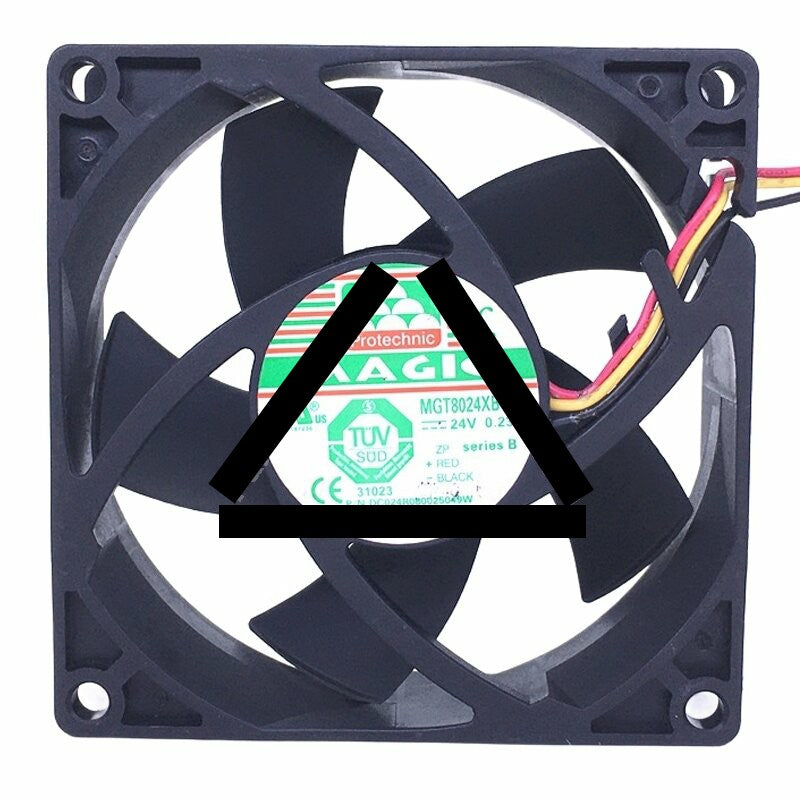 MAGIC MGT8024XB-R25 DC 24V 0.23A 8025 Axial Cooling Fan