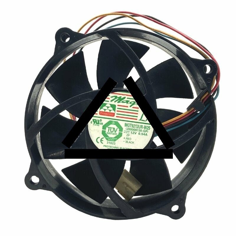MAGIC MGT9212UR-W25 DC 12V 0.54A 4 Wires Axial Cooling Fan