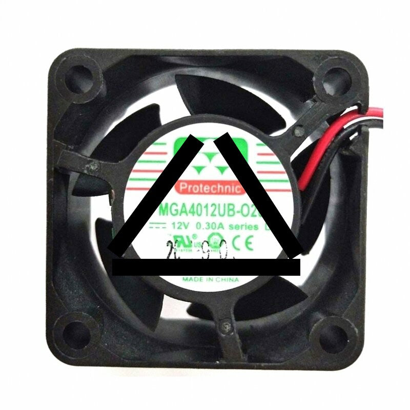 MAGIC Protechnic MGA4012UB-O20 DC 12V 0.30A 2 Wires Axial Cooling Fan