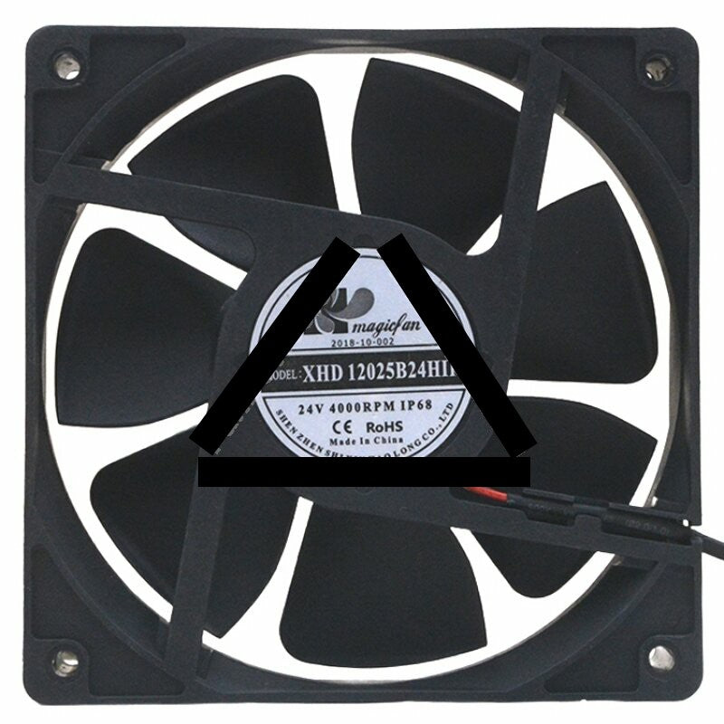 Magicfan XHD12025B24HIP DC 24V 4000RPM IP68 Waterproof Axial Cooling Fan