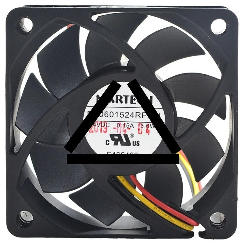 MARTECH DF0601524RFMN DC 24V 0.15A 3.6W 3 Wires Axial Cooling Fan
