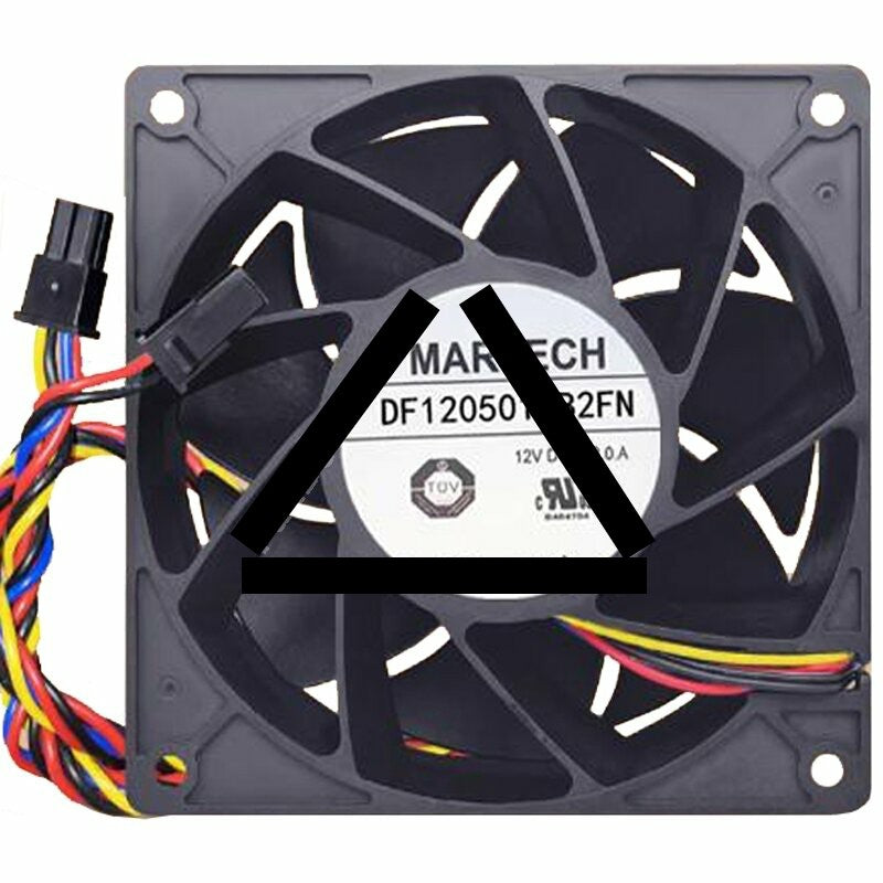 MARTECH DF1205012B2FN 12V 8.0A 4 Wires Axial Cooling Fan