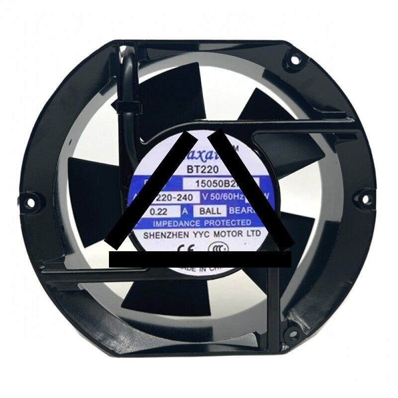 Maxair 15050B2HL AC 220-240V 0.22A 34W 2 Wires Axial Cooling Fan