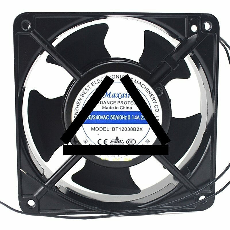Maxair BT12038B2X AC 220/240V 0.14A 22W 12038 Axial Cooling Fan