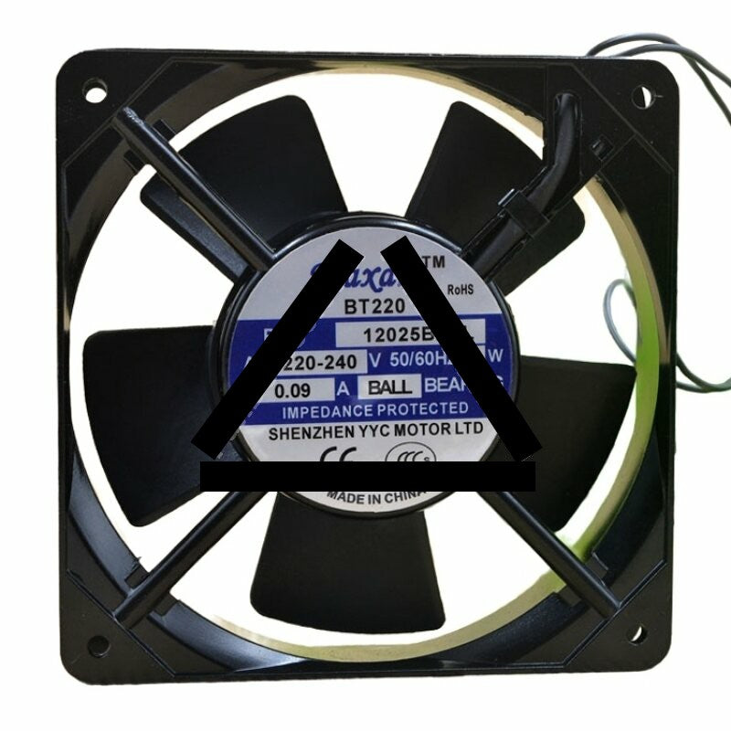 Maxair BT220 12025B2HL AC 220-240V 0.09A 19W 2 Wires Axial Cooling Fan