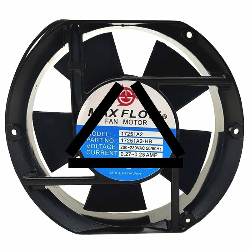 MAXFLOW 17251A2-HB AC 200-230V 0.27-0.23A 2 Wires Axial Cooling Fan