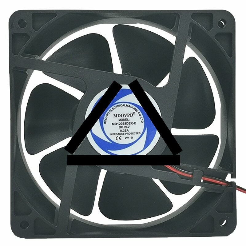 MDOVPD MD12038D2R-B DC 24V 0.35A Impedance Protected Axial Cooling Fan