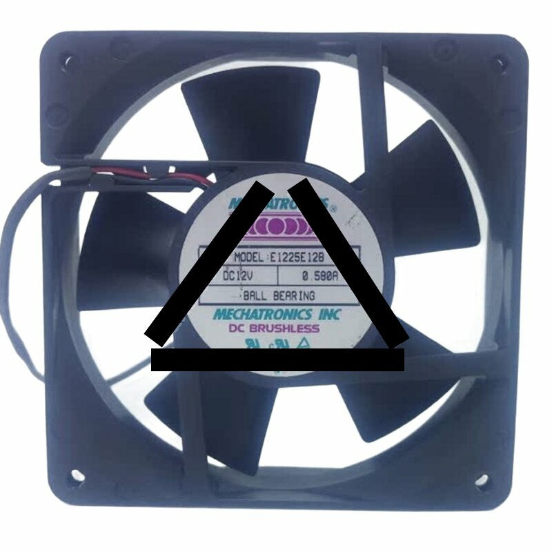 MECHATRONICS E1225E12B DC 12V 0.580A 12025 Ball Bearing Axial Cooling Fan