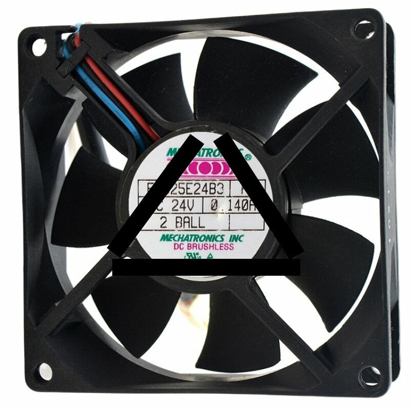MECHATRONICS F8025E24B3 FS DC 24V 0.140A 8025 Axial Ball Bearing Cooling Fan