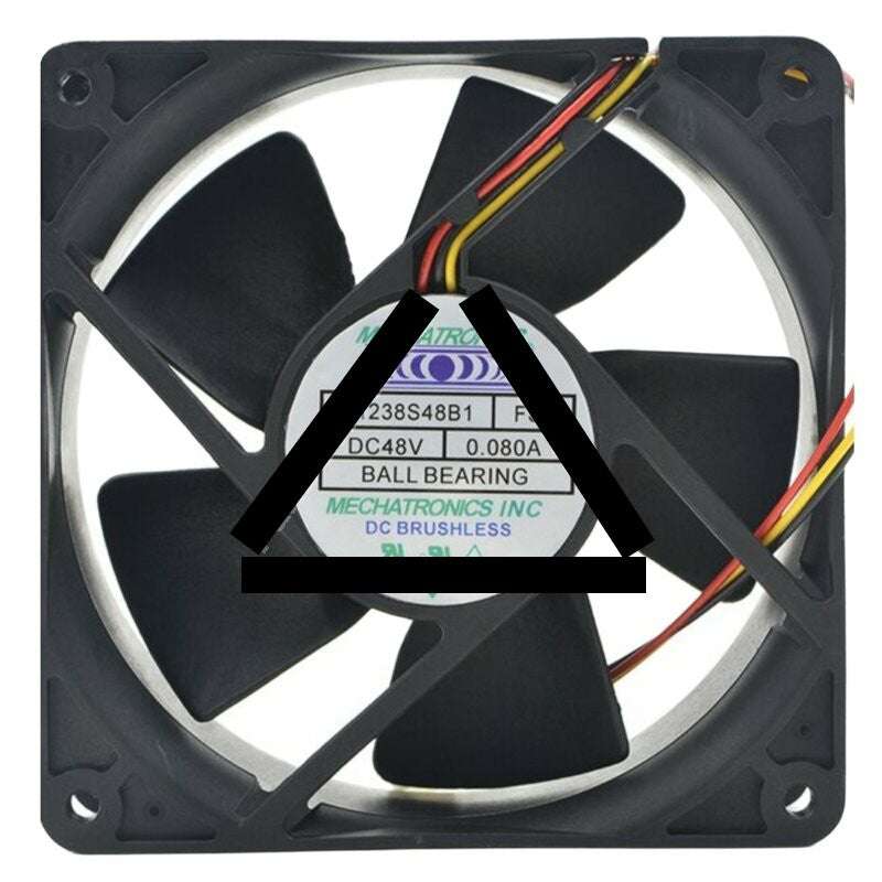 MECHATRONICS G1238S48B1 FSR DC 48V 0.080A Ball Bearing Axial Cooling Fan