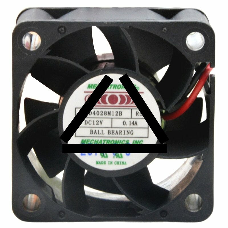 MECHATRONICS MD4028M12B RSR DC 12V 0.14A Ball Bearing Axial Cooling Fan