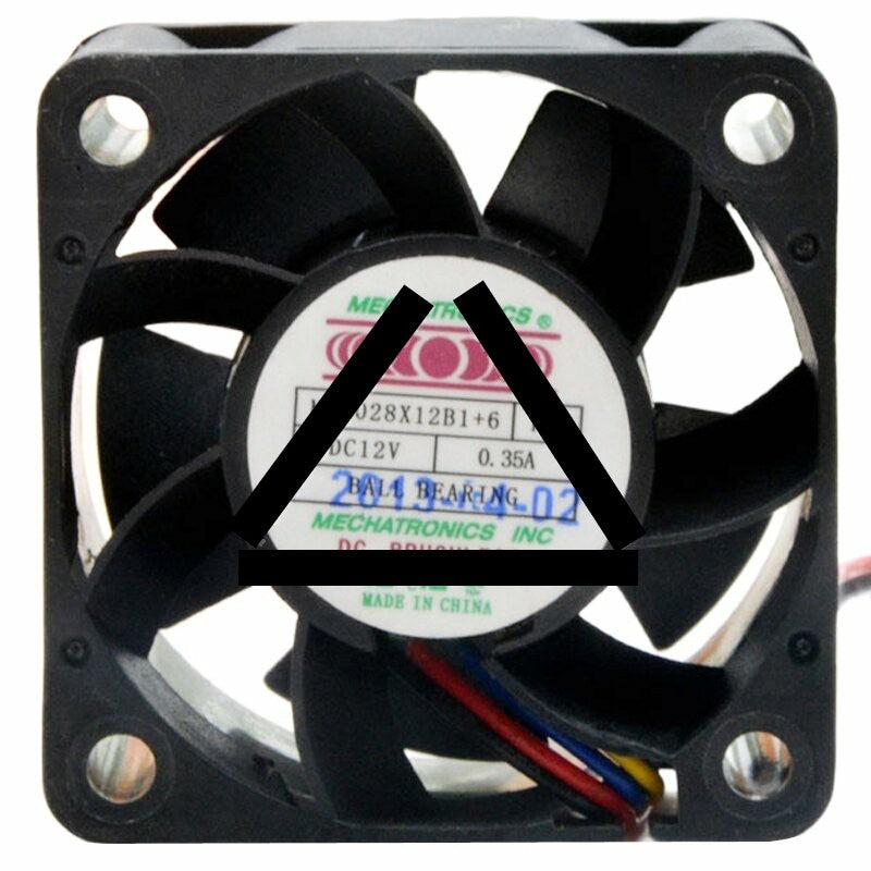 MECHATRONICS MD4028X12B1+6 RSR DC 12V 0.35A Brushless Axial Cooling Fan