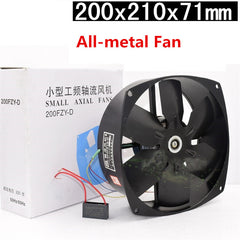 Metal Blade 200FZY2-D Cooling Fan 220V 65W 0.3A High Temperature Copper Motor Axial Fan