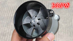 Metal culvert fan rotor brushless DC motor high speed turbo fan DIY vacuum cleaner motor accessories With original driver board