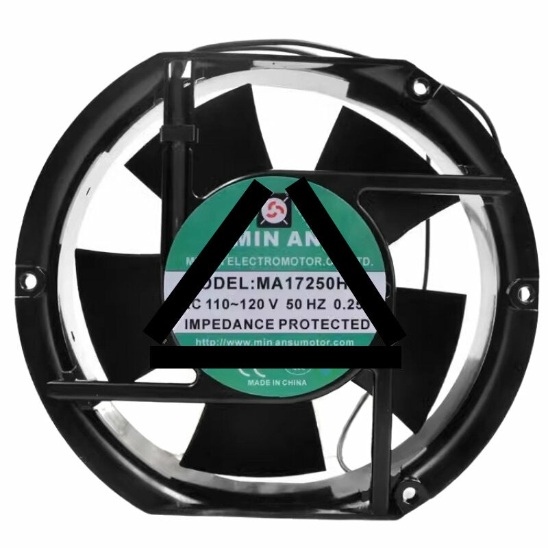 MIN AN MA17250HBL AC 110-120V 0.25A Axial Cooling Fan