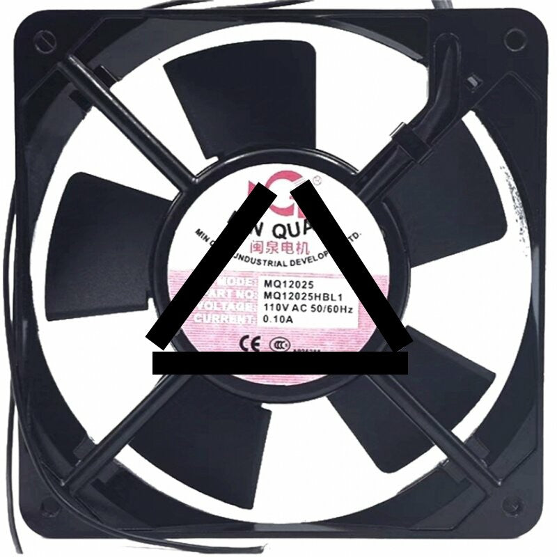 MIN QUAN MQ12025HBL1 AC 110V 0.10A 2 Wires Axial Cooling Fan