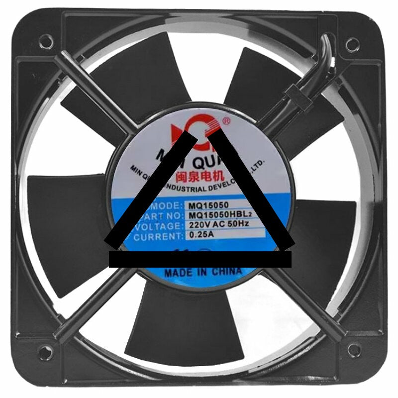 MIN QUAN MQ15050HBL2 220V 0.25A 2 Wires Axial Cooling Fan