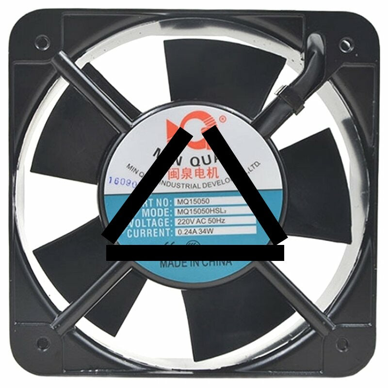 MIN QUAN MQ15050HSL2 AC 220V 0.24A 34W 2 Wires Axial Cooling Fan