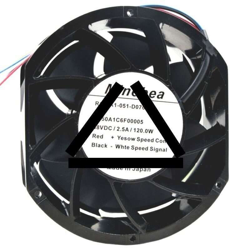 Minebea R150A1-051-D0760 DC 48V 2.5A 120.0W 4 Wires Axial Cooling Fan