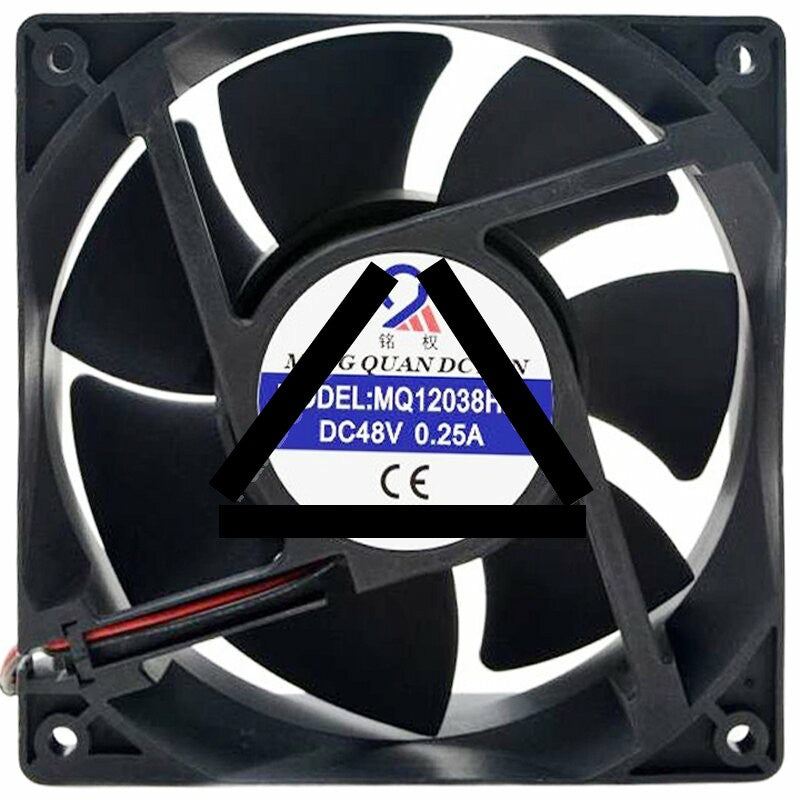 MING QUAN MQ12038HBL 48V 0.25A 2 Wires Axial Cooling Fan