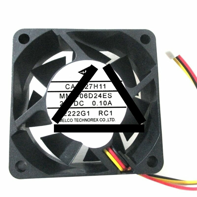 Mitsubishi CA1027H11 MMF-06D24ES-RC1 DC 24V 0.10A 3 Wires Axial Cooling Fan