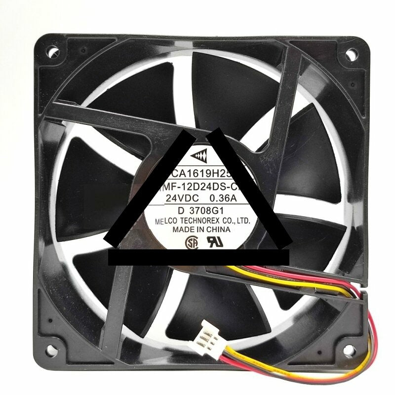 Mitsubishi CA1619H25 MMF-12D24DS-CP1 DC 24V 0.36A 3 Wires Axial Cooling Fan