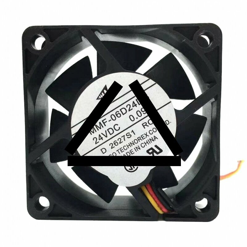 Mitsubishi MMF-06D24DS-RC7 DC 24V 0.09A 3 Wires Axial Cooling Fan