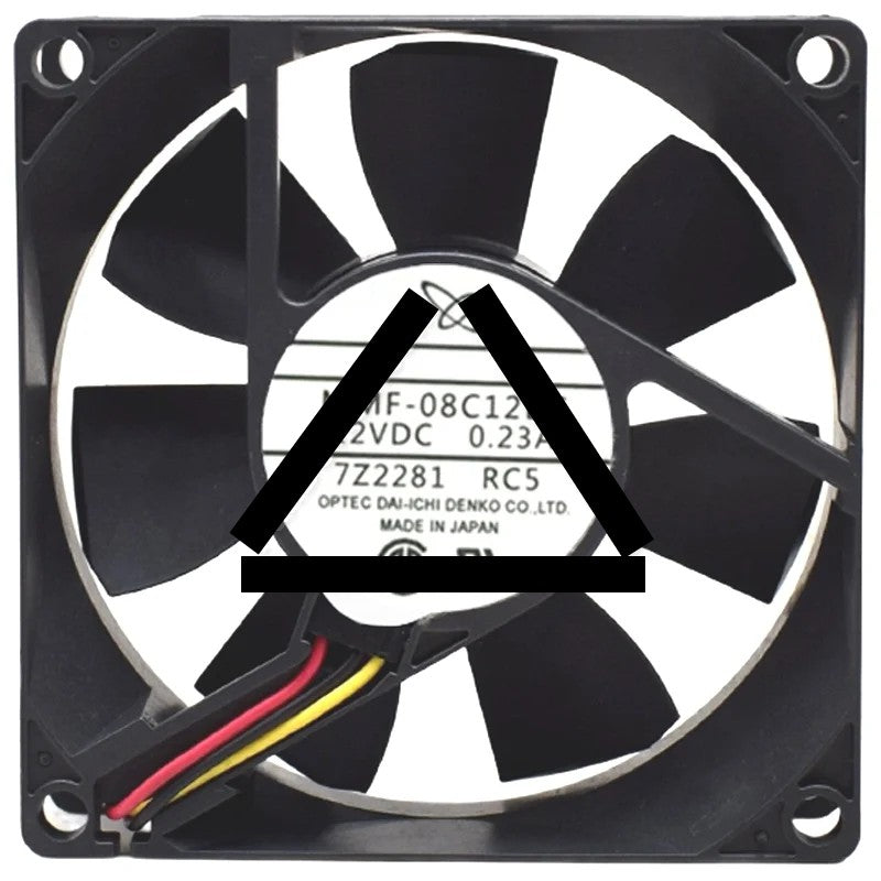 Mitsubishi MMF-08C12DS RC5 DC 12V 0.23A 3 Wires Axial Cooling Fan