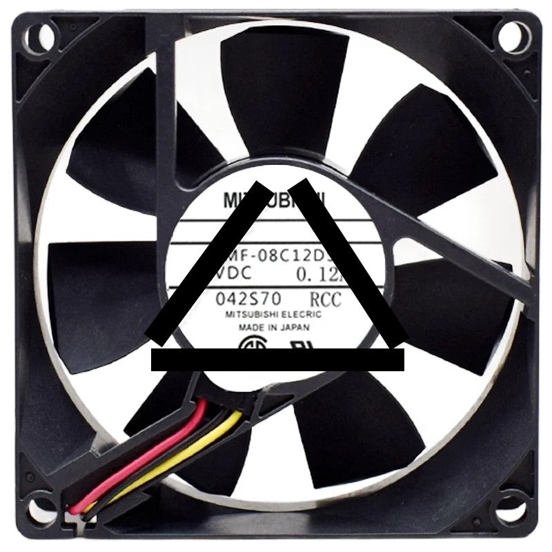 Mitsubishi MMF-08C12DS RCC DC 12V 0.12A 3 Wires Axial Cooling Fan