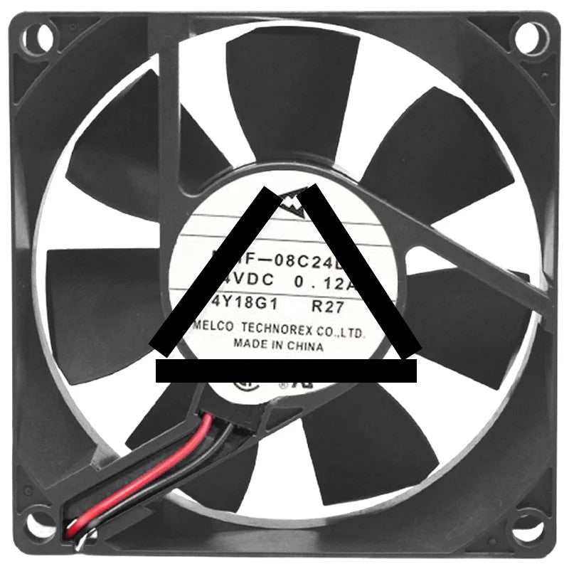 Mitsubishi MMF-08C24DS R27 DC 24V 0.12A 2 Wires Axial Cooling Fan