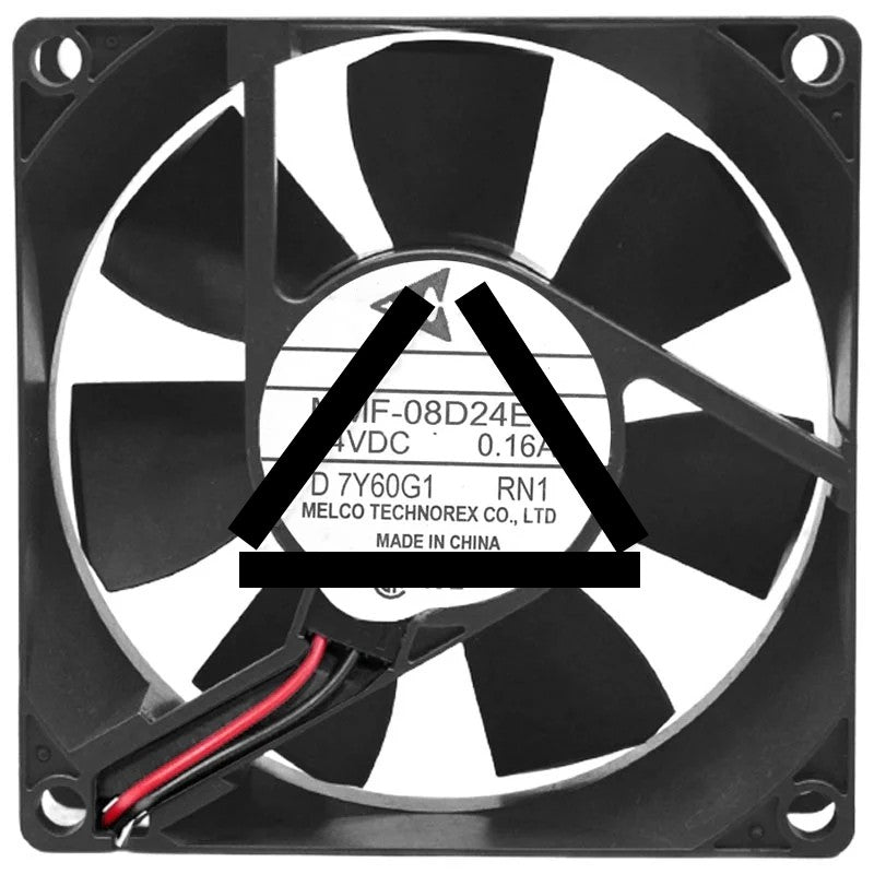 Mitsubishi MMF-08D24ES RN1 DC 24V 0.16A 2 Wires Axial Cooling Fan