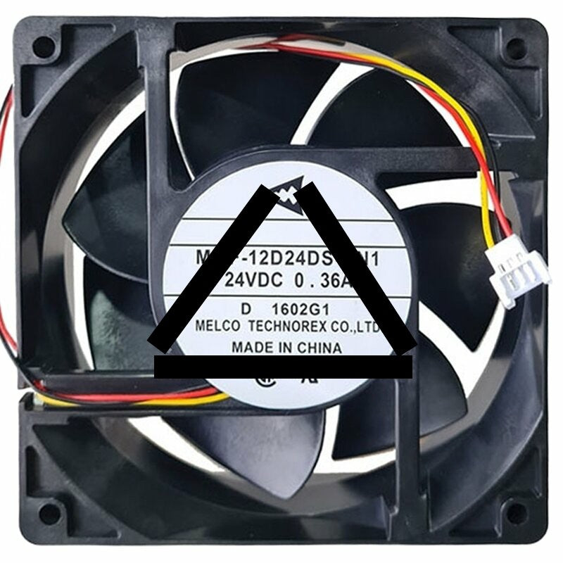 Mitsubishi MMF-12D24DS-CN1 DC 24V 0.36A 3 Wires Axial Cooling Fan