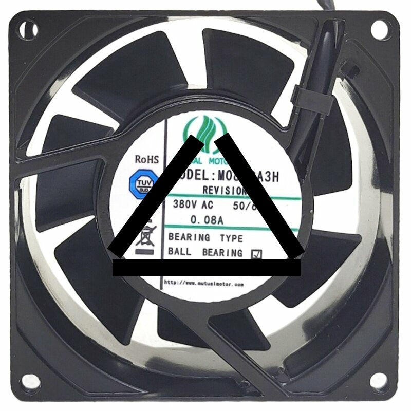 MUTUAL MOTOR M088BA3H 380V 0.08A Ball Bearing Axial Fan