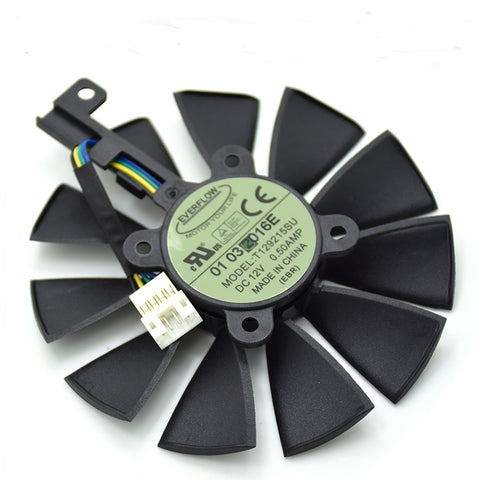 Neue Everflow 87 MM T129215SU DC 12 V 0.50AMP 4Pin Lufter Fur asus gtx980ti r9 390&amp;#215;390 gtx 1080 grafikkarte kuhler lufter