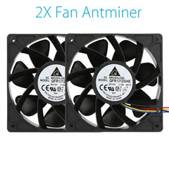 New 2x 6000RPM Cooling Fan Replacement 4-pin Connector For Antminer Bitmain S7 S9 6000RPM (Revolutions per minute) free ship