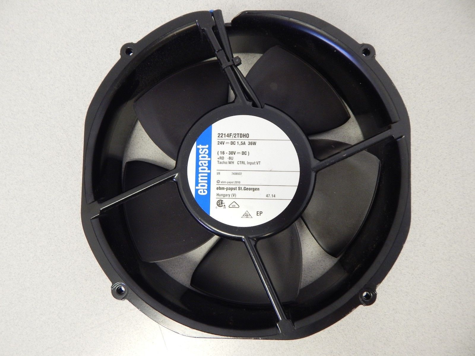 NEW EBM PAPST 2214F/2TDHO S-FORCE GENERATION TUBEAXIAL 0x51mm ROUND FAN