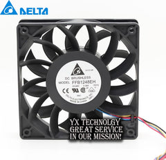 New FFB1248EH 12025 12CM 48V 0.38A four wire PWM fan speed control for DELTA 120*120*25mm