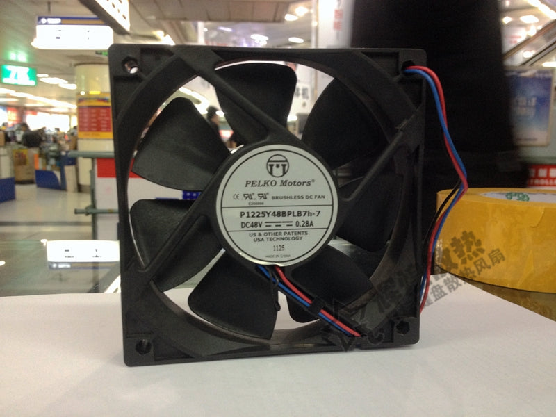 NEW FOR PELKO Motors 12025 48V 0.28A 12CM P1225Y48BPLB7h-7 Frequency converter cooling fan