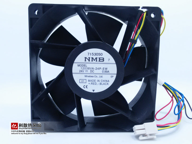 New imported NMB 12038VA-24P-EW 24V 0.89A 4-wire cooling fan