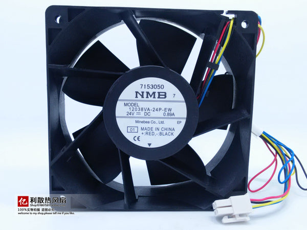 New imported NMB 12038VA-24P-EW 24V 0.89A 4-wire cooling fan