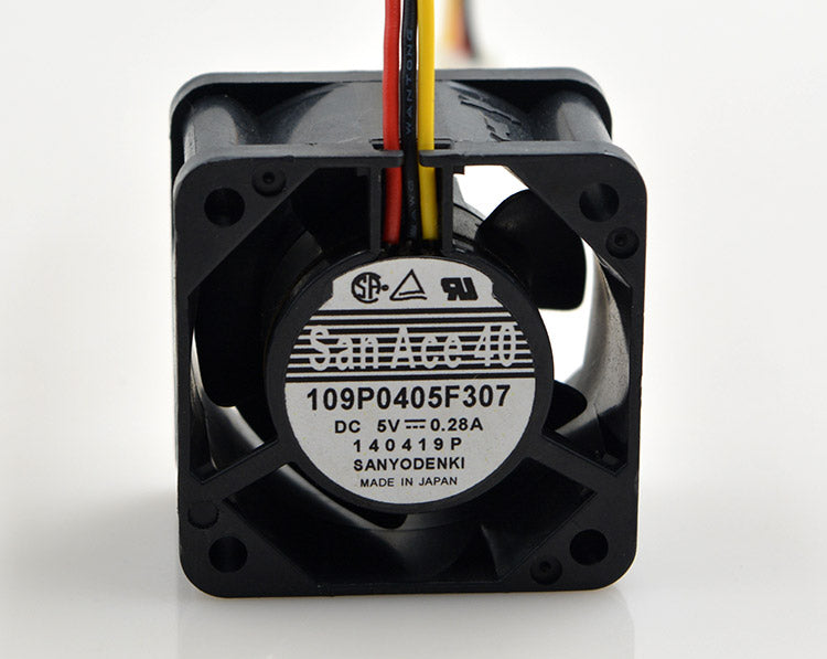 New original 109P0405F307 5V 0.28A 4028 4CM double ball bearing 3-wire cooling fan